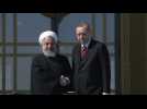 President Erdogan greets Iran's Rouhani in Ankara - Label : AFPTV - First images - Category : News