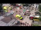 Police and ambulance on the site of the Belgium shooting - Label : AFPTV - First images - Category : News