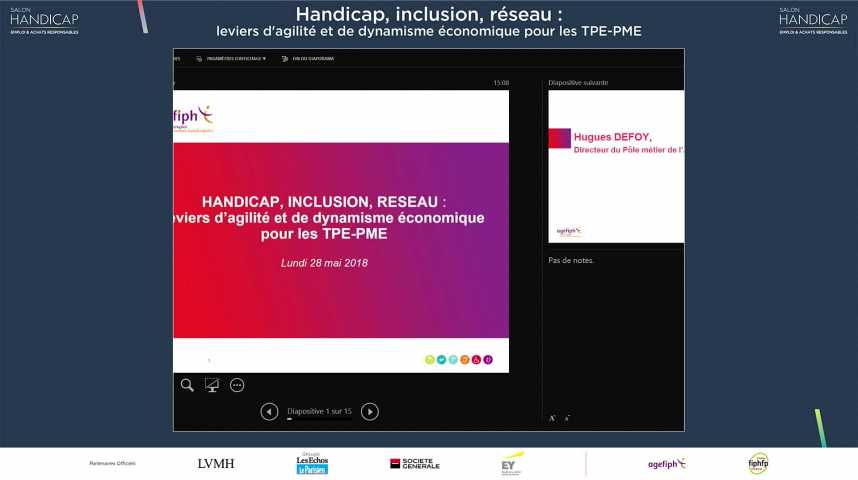 Illustration pour la vidéo Handicap, inclusion, réseau : leviers d'agilité et de dynamisme économique pour les TPE-PME