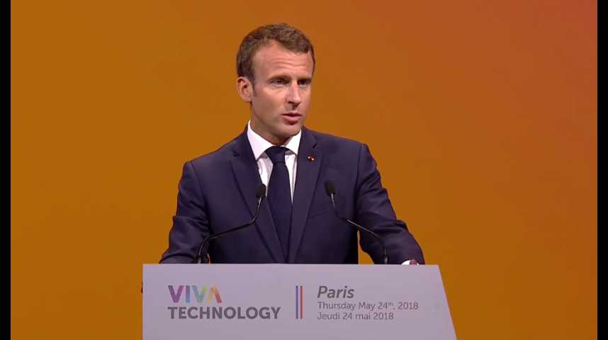 Illustration pour la vidéo (Ré)écoutez le discours d'Emmanuel Macron à VivaTech
