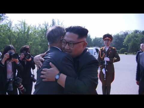 North and South Korea's leaders meet inside DMZ