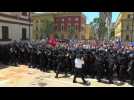 Opposition supporters protest in Tirana - Label : AFPTV - First images - Category : News