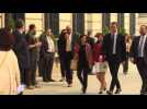 Spanish MPs arrive at Parliament for no-confidence motion vote