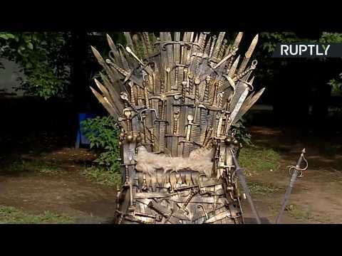 'Iron Throne’ Replica Made From 387 Real Swords