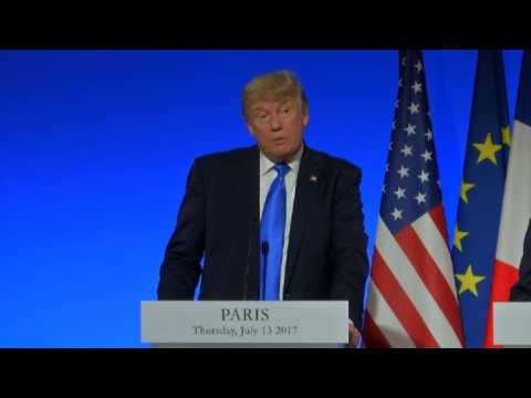 Trump says ties with France, Macron are 'unbreakable'