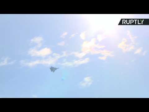 New Military Fighter Jets Roar Through the Skies at MAKS 2017 Air Show