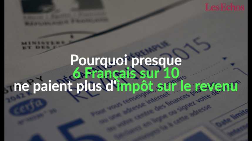 Illustration pour la vidéo Pourquoi près de 6 Français sur 10 ne paient plus d'impôt sur le revenu
