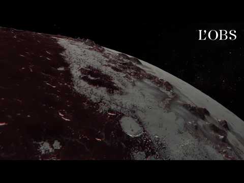 2 minutes de survol de Pluton en 3D
