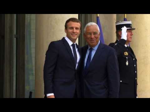 France's Macron meets with Portuguese PM Costa