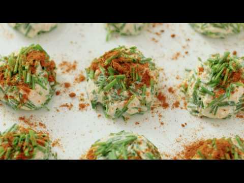 Xanthe Clay's potted salmon and chive bonbons