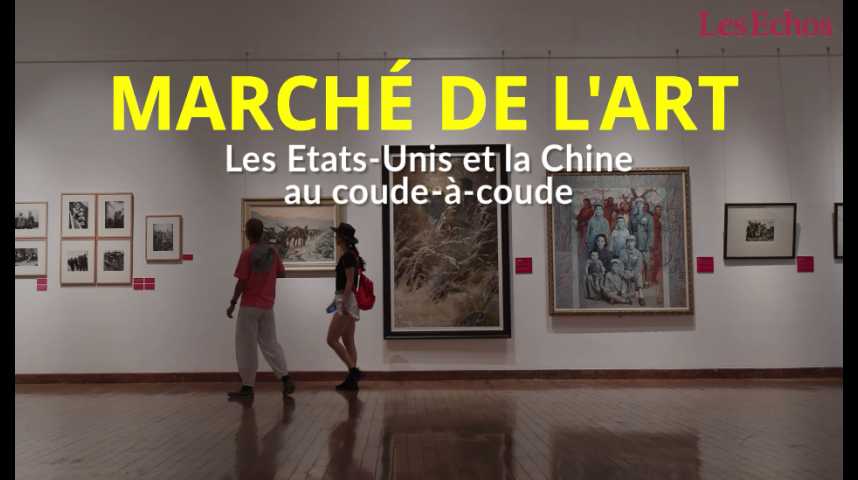 Illustration pour la vidéo Marché de l'art : les Etats-Unis et la Chine au coude à coude
