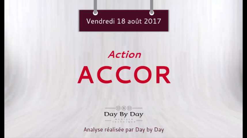 Illustration pour la vidéo Action Accor - la baisse se poursuit - Flash analyse IG 18.08.2017