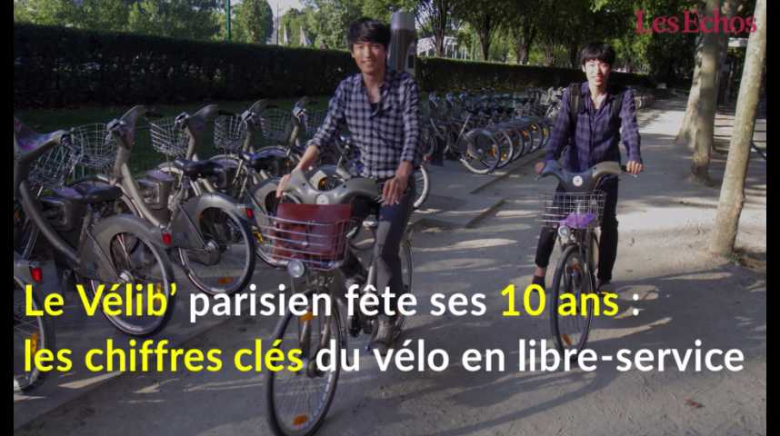Illustration pour la vidéo Vélib’ fête ses 10 ans : les chiffres clés