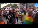 Revellers attend Berlin Gay Pride march