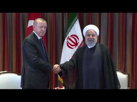 Turkey's Erdogan and Iran's Rouhani meet at UNGA