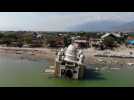 Gas station lines and floating mosques after Palu quake-tsunami