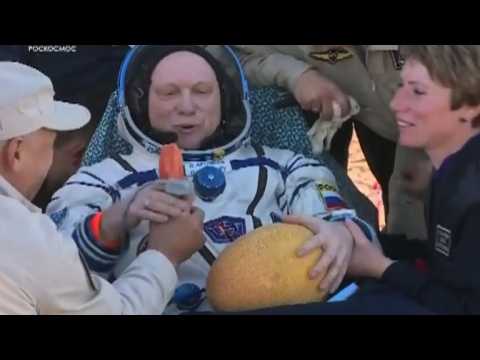 Astronauts return to Earth from ISS amid US-Russia tensions
