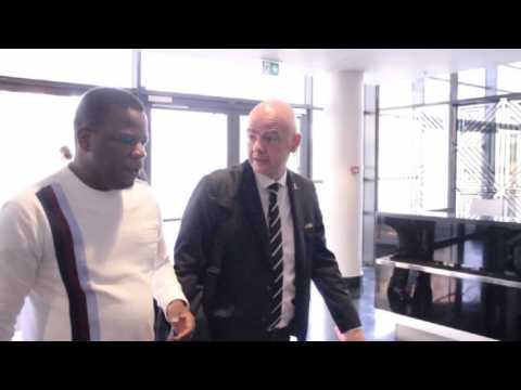 Infantino arrives at FIFA Council meeting in Kigali
