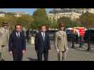 S. Korea's Moon visits Arc de Triomphe in Paris on Europe tour