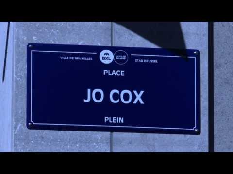 Jo Cox Square inaugurated in Brussels