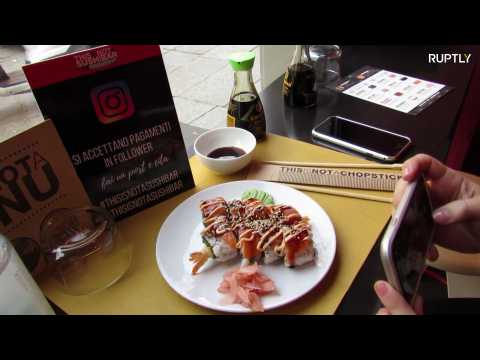 Free plate of sushi for a thousand followers? This cafe will make you hungry for likes!