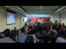 Cheers from Haddad camp after Brazil second round announced - Label : AFPTV - First images - Category : News