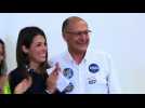 Brazil candidate Geraldo Alckmin votes