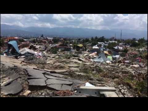 Debris, ruins scatter around quake-hit Palu
