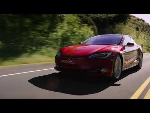 Tesla Model S in Summer Red