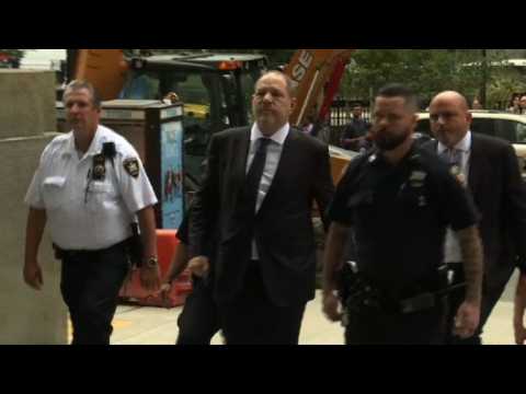 Weinstein arrives at court, as lawyers try to get case dismissed