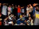 People gather around bodies of victims of train accident - Label : AFPTV - First images - Category : News