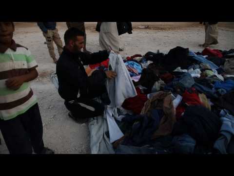 Displaced SyrianS at camp in Idlib province prepare for winter