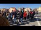 Manifestation contre la loi immigration à Carcassonne