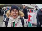 Noha Rashmawi et les marcheurs pour la Palestine en route pour Bruxelles