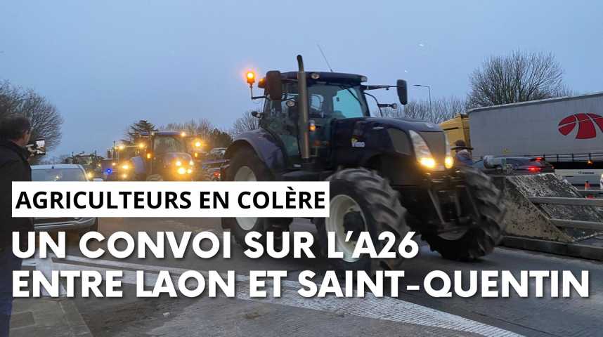 Vidéos : Agriculteurs En Colère : Un Convoi De Tracteurs Sur L'A26 ...