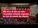 VIDÉO. 300 euros de plus par mois : l'Assemblée nationale augmente les frais de mandat des