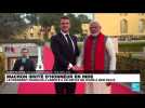 Emmanuel Macron en Inde : une visite d'Etat en pleine campagne