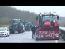 French farmers block motorway close to Paris
