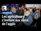 Les agriculteurs s'invitent aux voeux de l'agglo Val de Sambre et évoquent La Salmagne avec Stéphane Wilmotte, maire d'Hautmont