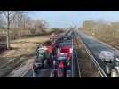 Les agriculteurs de Flandre bloquent l'A25 au niveau de Bergues dans les deux sens