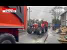 VIDÉO. Des dizaines d'agriculteurs déversent leur colère dans les rues de Guingamp