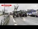 VIDÉO. Colère des agriculteurs : les tracteurs ont lancé l'opération escargot à Sablé-sur-Sarthe