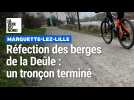Réfection des berges de la Deûle: un tronçon terminé à Marquette-lez-Lille