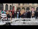 Plus de 200 personnes réunies contre la loi immigration à Reims