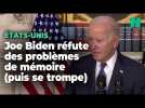 Joe Biden réfute tout problème de mémoire... avant une nouvelle confusion