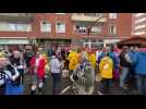 Carnaval de Dunkerque : les masquelours attendent le départ de la bande