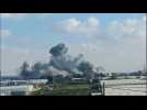 Smoke over Gaza's Rafah after airstrike