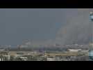 Smoke over Khan Yunis after Israeli strike