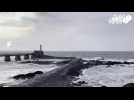 VIDEO. Dépression et fortes marées: de fortes vagues sur le littoral