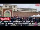Hommage... et injures devant la prison d'Amiens